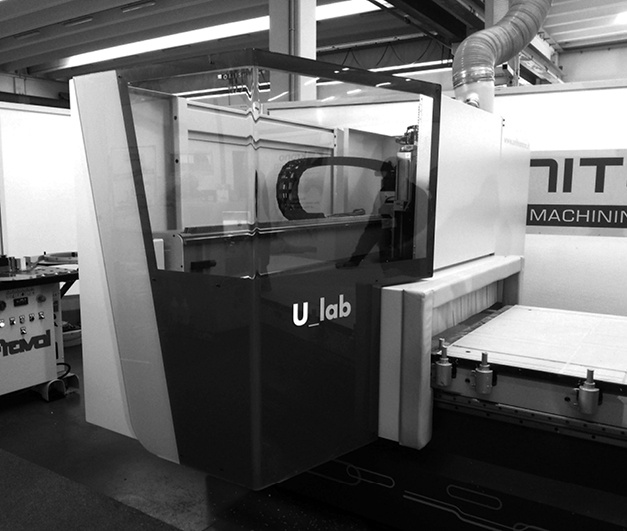 Design Engineering Carrozzeria Centro Lavoro CNC Uniteam U Lab